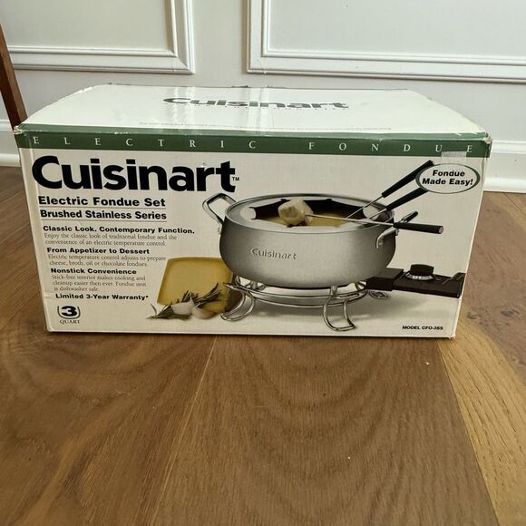Cuisinart Other - New Open Box Cuisinart Electric Fondue Pot CFO-3SS *Missing Forks*